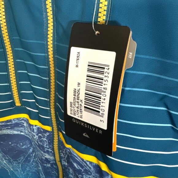 NWT Quiksilver Men's Lyon Blue Benzal Printed Jacket Dry Flight Highline 10K M - Picture 5 of 11